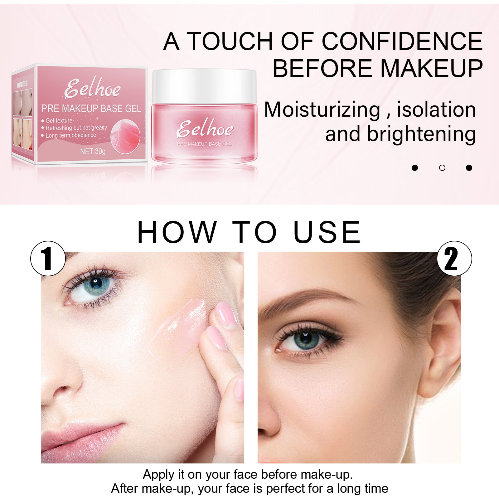 Gel Base Makeup Primer – Pre-Makeup Moisturizing, Firming & Concealer Primer - Icon Her