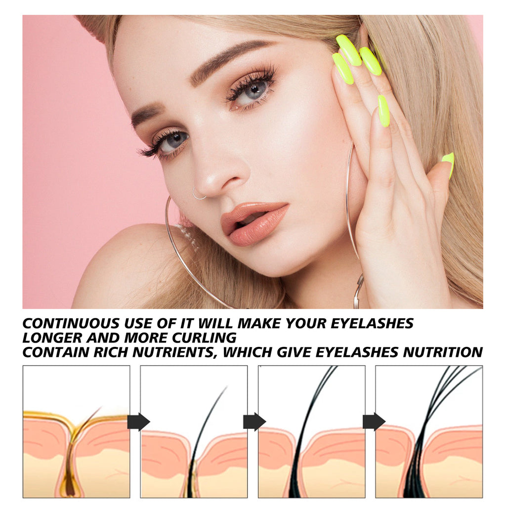 Natural Curl Lash Growth Serum – Moisturizing, Beautiful & Long-Lasting Lash Liquid - Icon Her