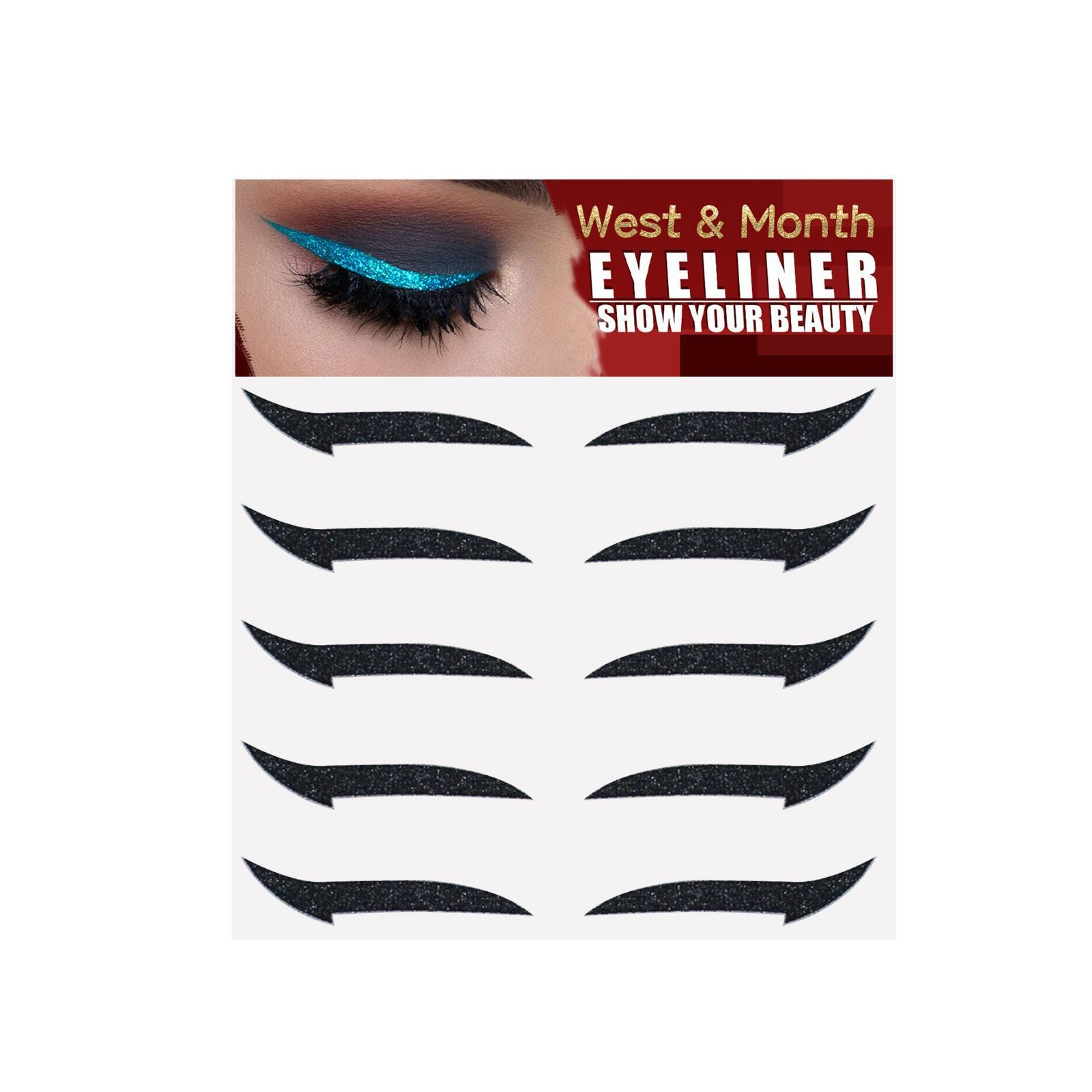 Cat Eye Effect Eyeliner Stickers – Party & Nightclub Stage Eye Patch Makeup - Icon Her