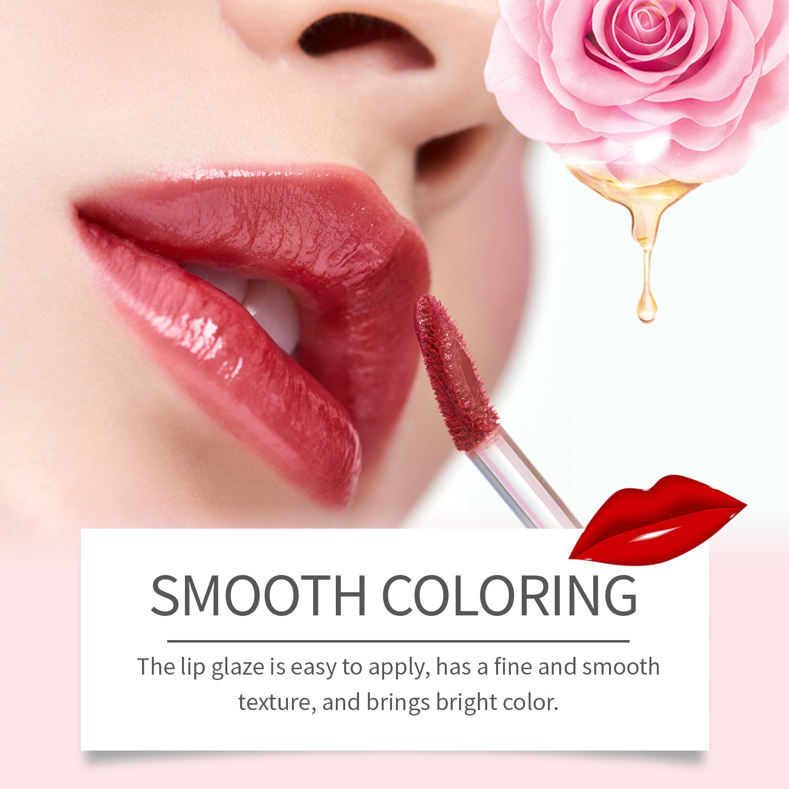2-in-1 Lip Liner & Lip Glaze Pen – Mirror Gloss & Long-Lasting Color - Icon Her