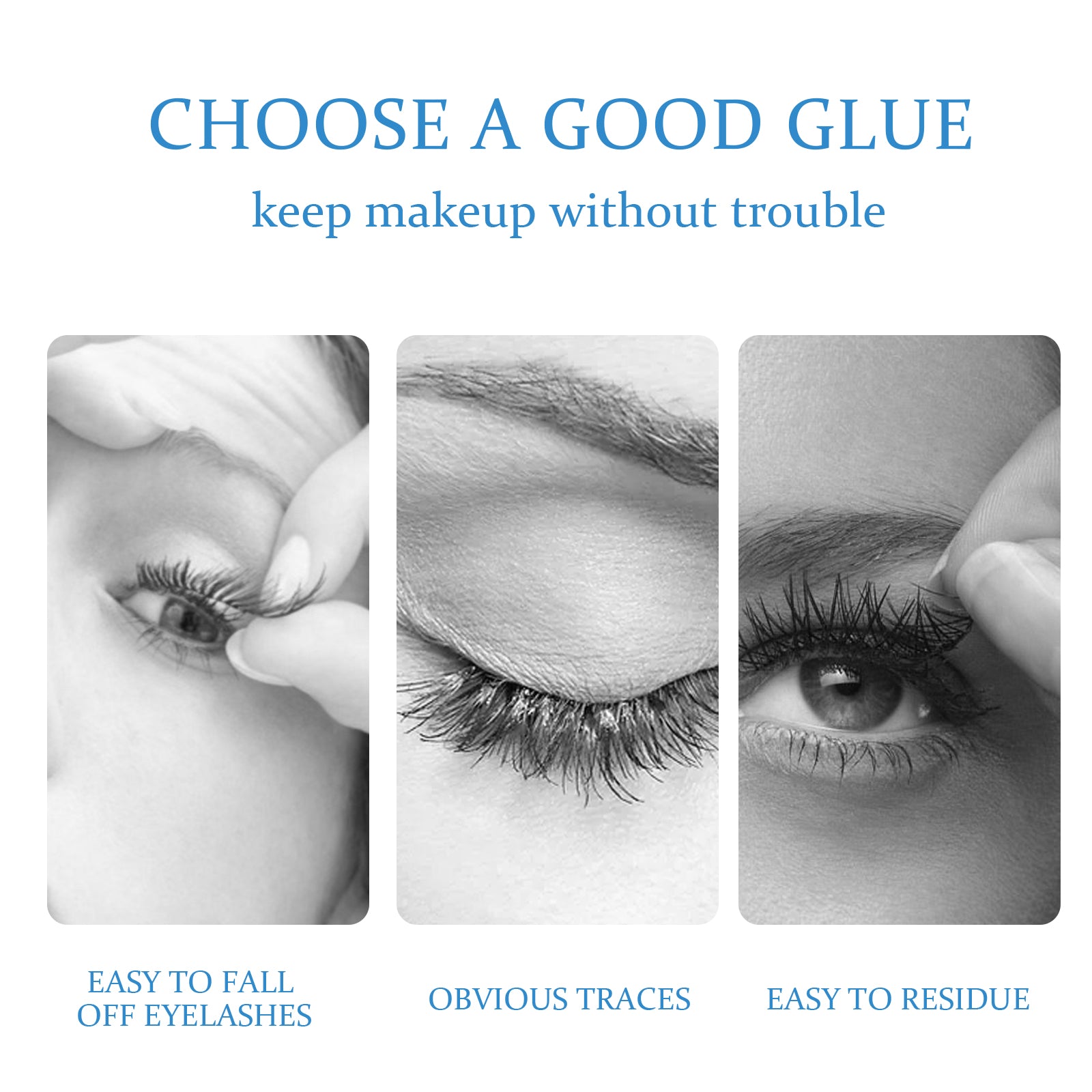 False Eyelash Glue – Lightweight, Self-Adhesive & Gentle Non-Irritating - Icon Her