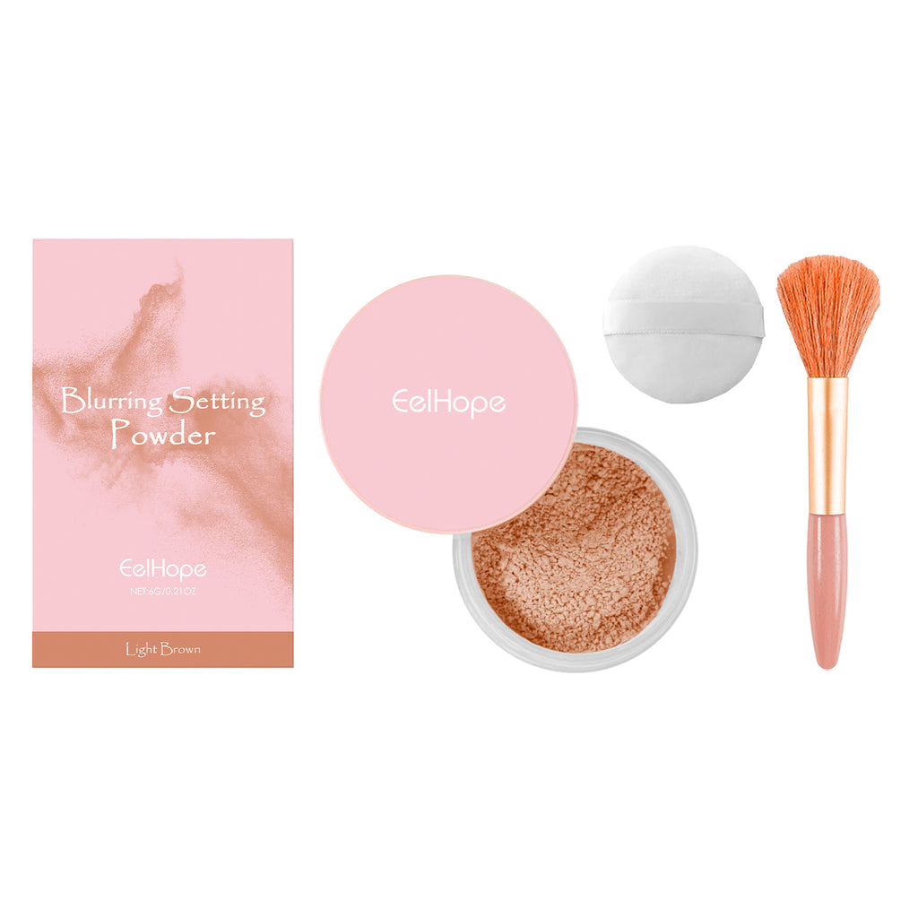Setting Powder with Brush – Natural, Breathable & Long-Lasting Makeup - Icon Her