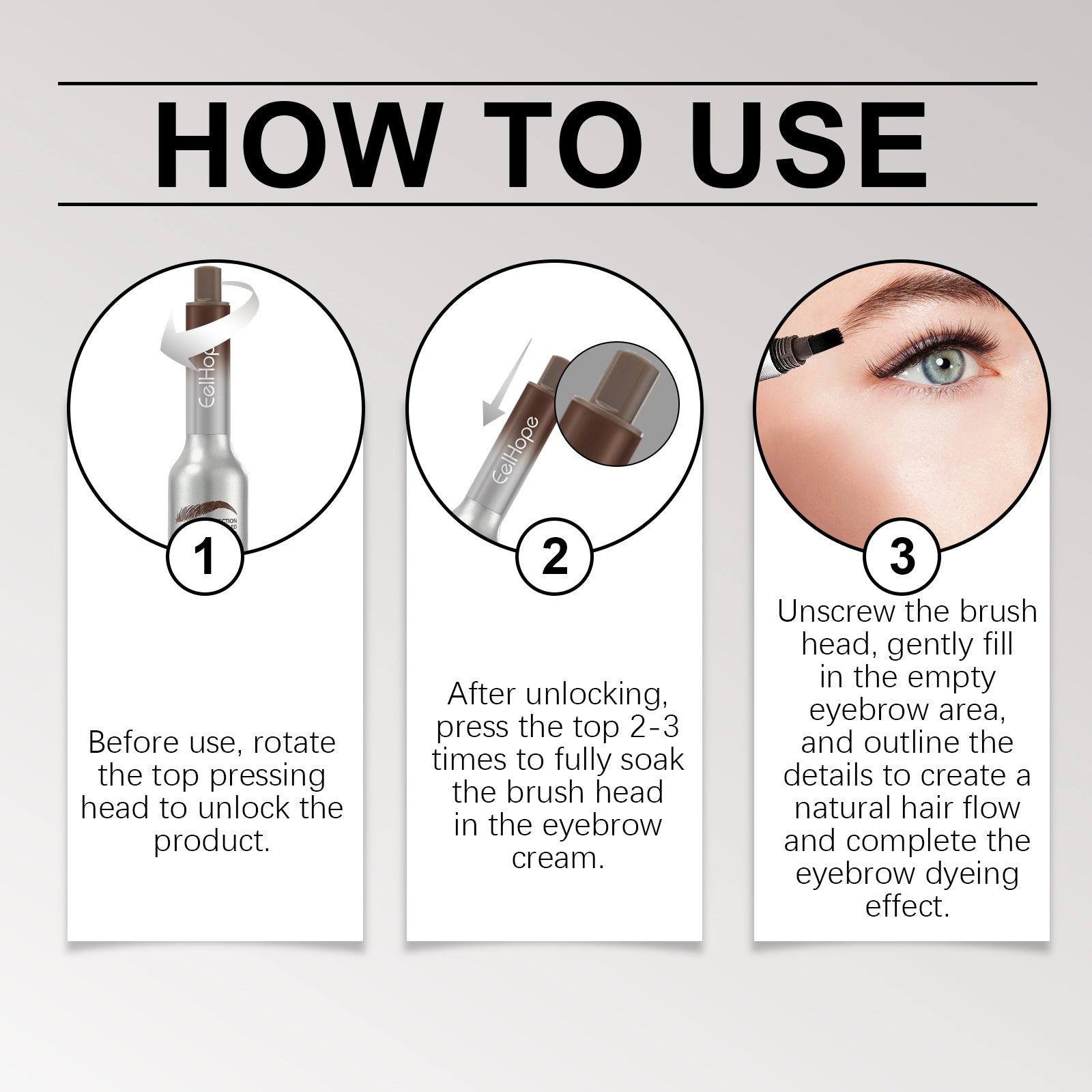 Air Cushion Eyebrow Cream – Natural, Long-Lasting & No Smudge 3D Brows - Icon Her