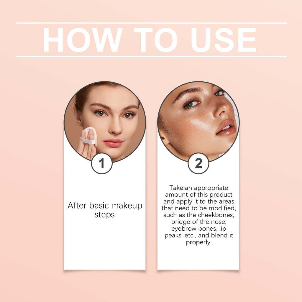 3D Contouring Highlight Powder – Party Glitter & Face Brightening - Icon Her