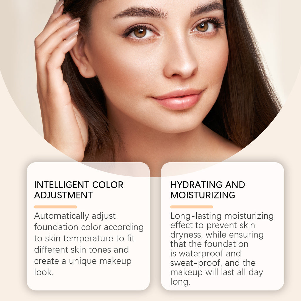 Color Changing Liquid Foundation - Hydrating & Color-Adapting Natural Concealer - Icon Her
