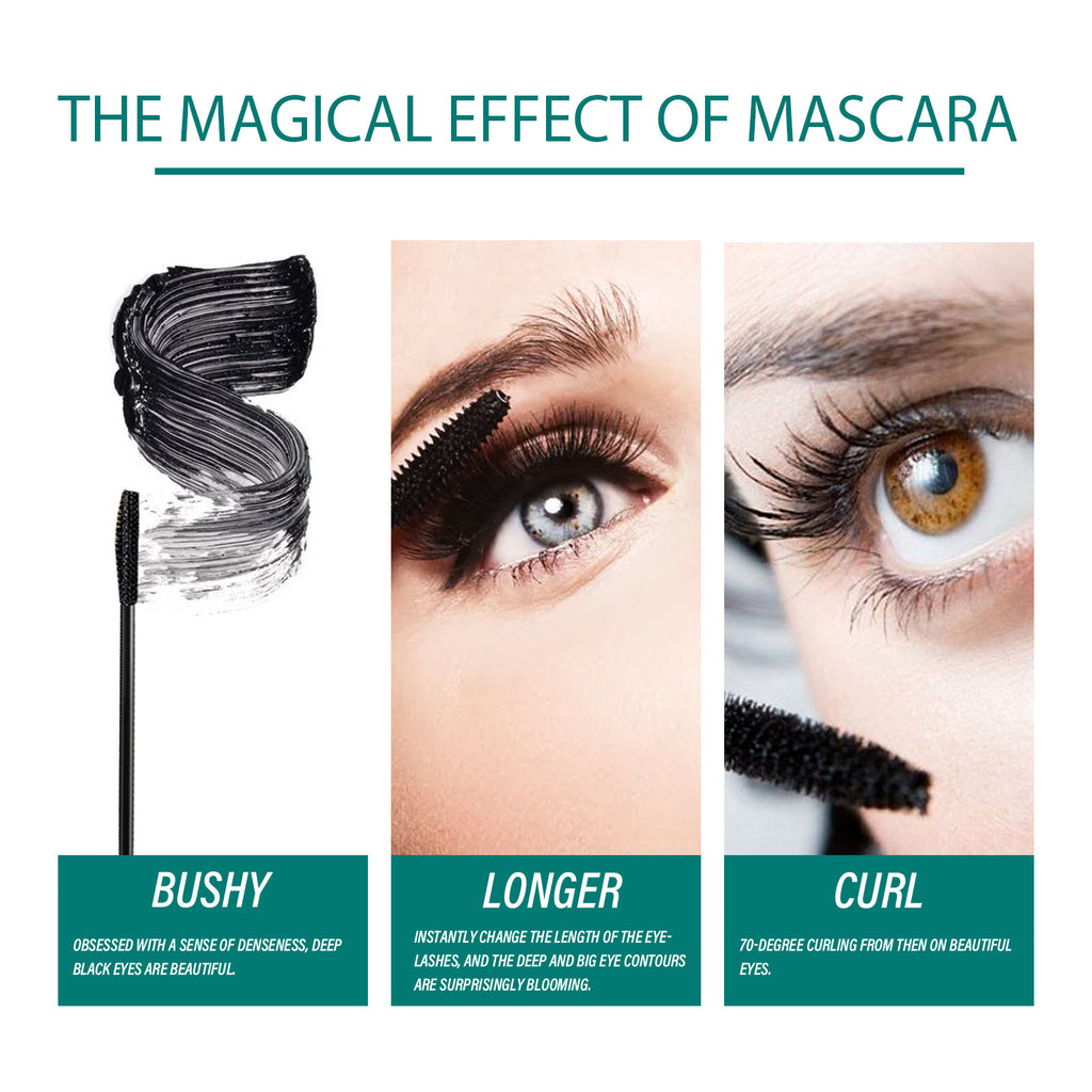 Black Curling Mascara - Slim Lengthening & Waterproof Volume - Icon Her