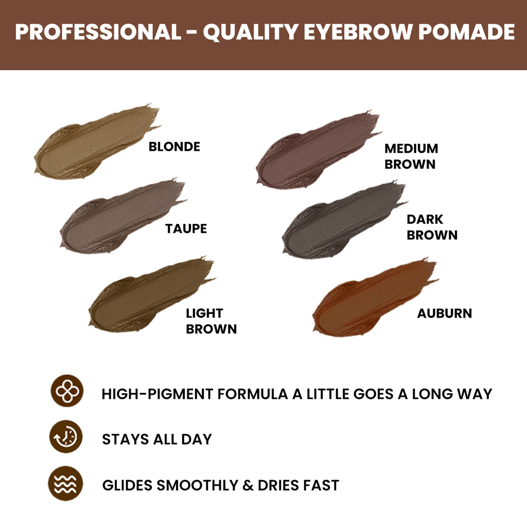 Brow Stencil Kit – Waterproof, No Smudge & Natural 3D Eyebrow Cream - Icon Her