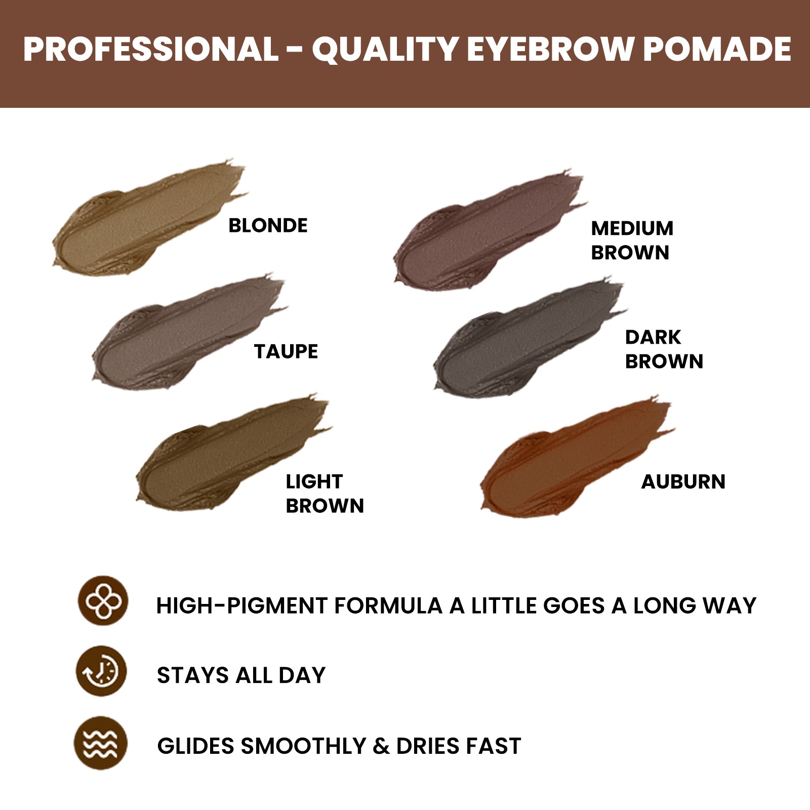 Brow Stencil Kit – Waterproof, No Smudge & Natural 3D Eyebrow Cream - Icon Her