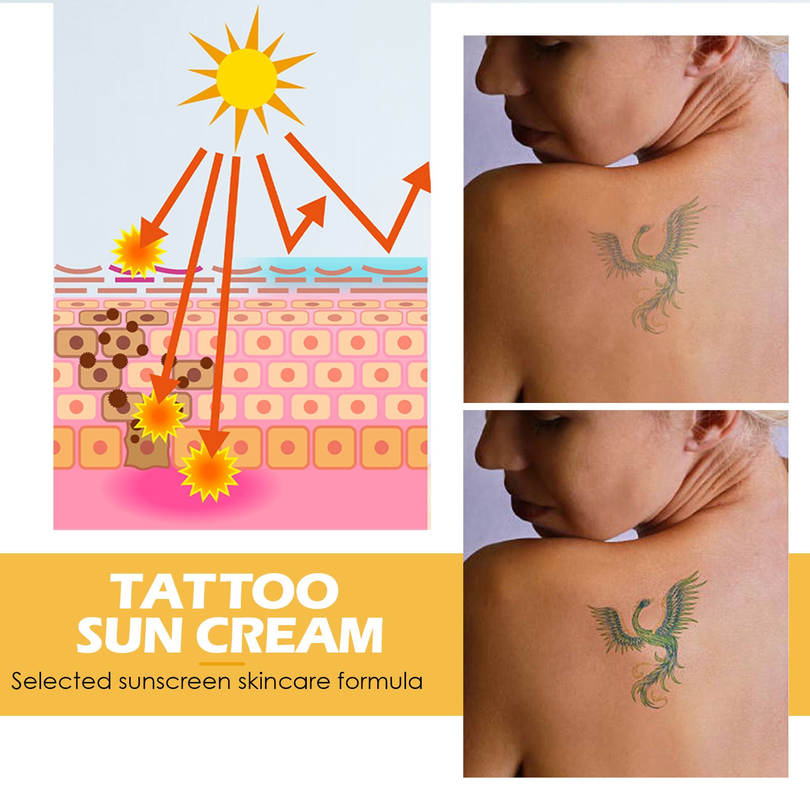 Tattoo Protection Cream - Outdoor UV Isolation & Color Care - Icon Her