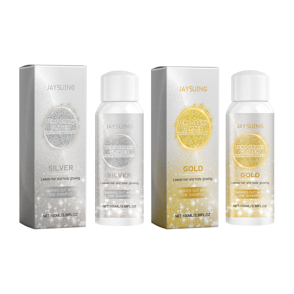 Gold & Silver Glitter Body Spray – Long-Lasting Shine & Highlight - Icon Her