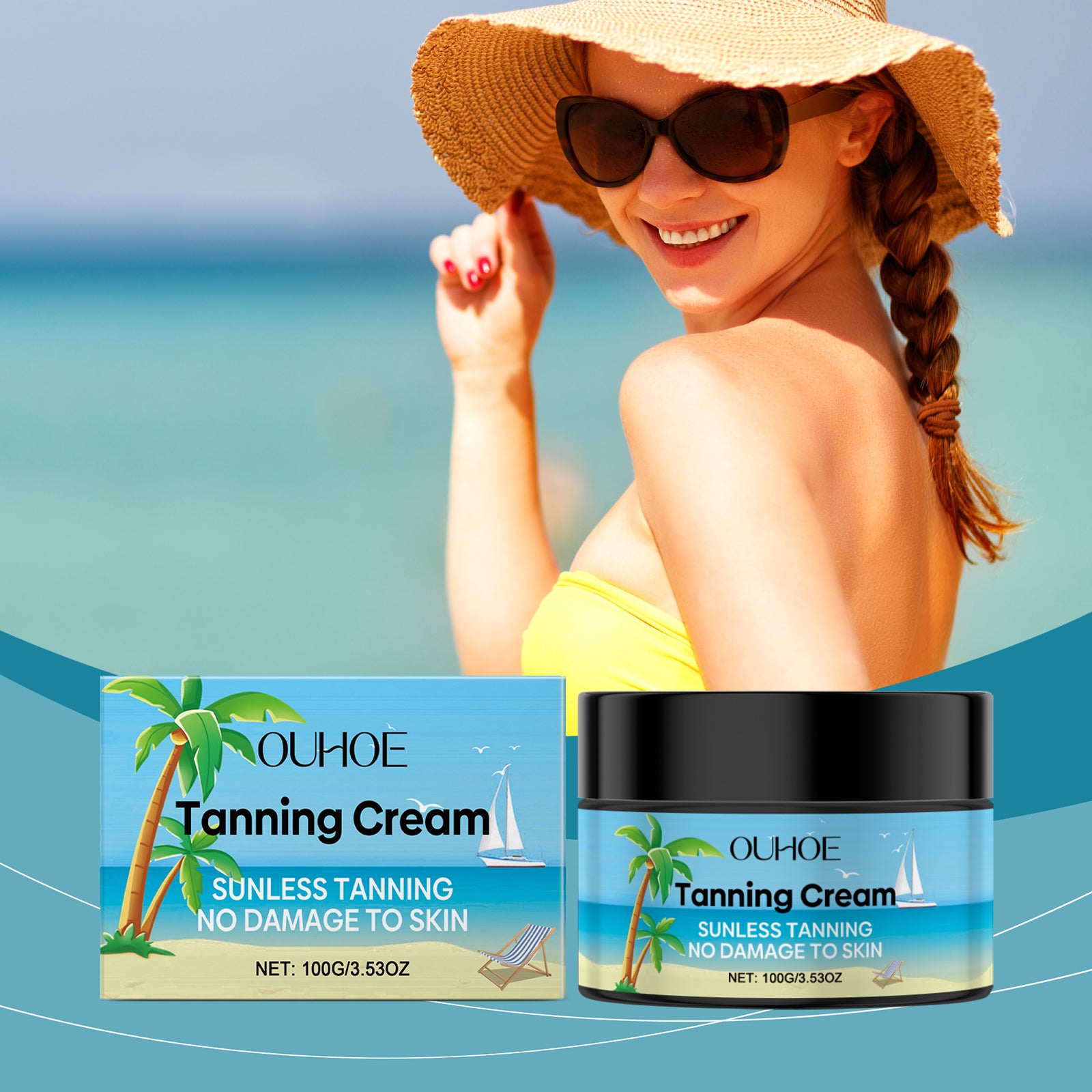 Tanning Skin Care Cream – Nourishing, Moisturizing & Sun Protection - Icon Her
