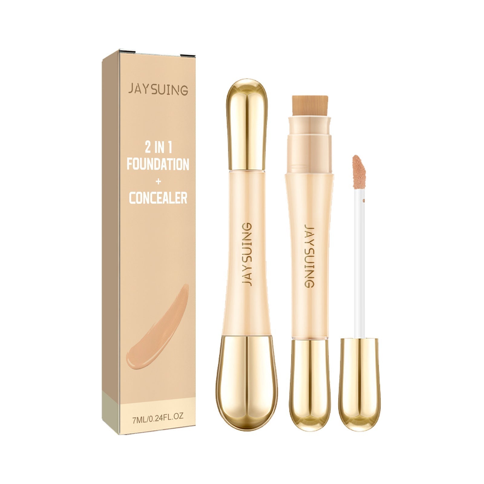 2-in-1 Foundation & Concealer – Natural, Long-Lasting & Invisible Pore Coverage - Icon Her
