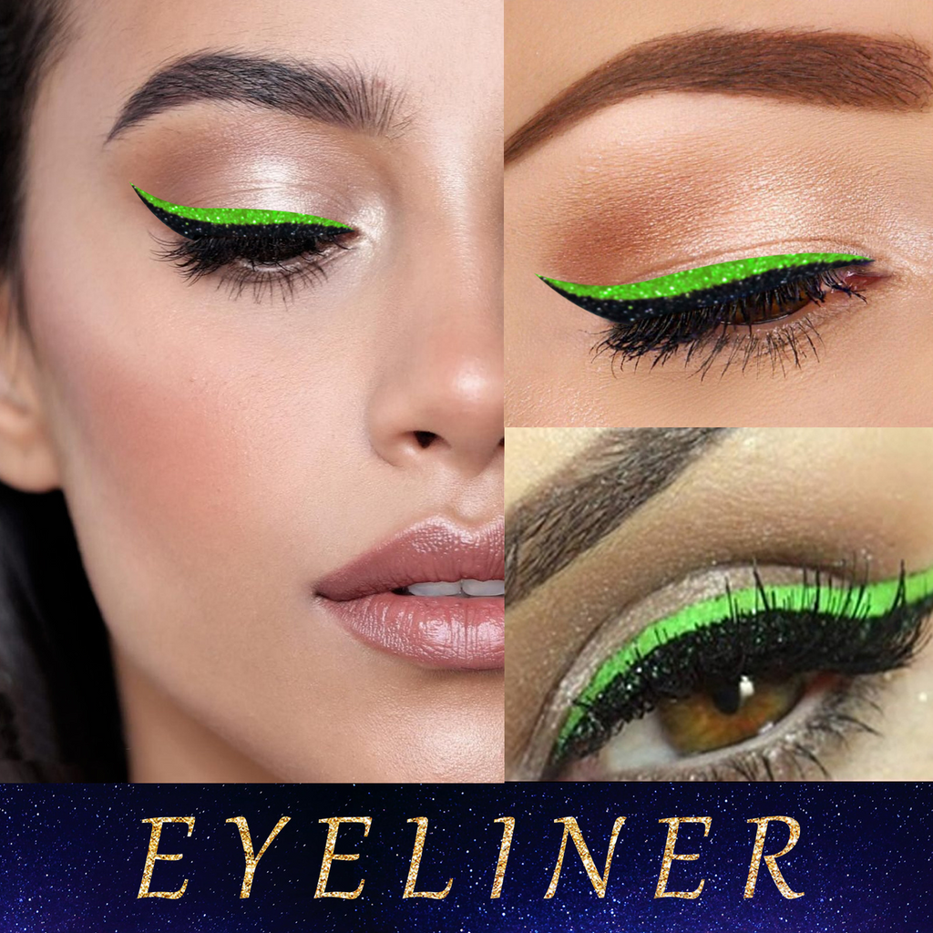 3D Glitter Eyeliner & False Eyelash Stickers - Glue-Free Self-Adhesive Lash & Liner Set - Icon Her
