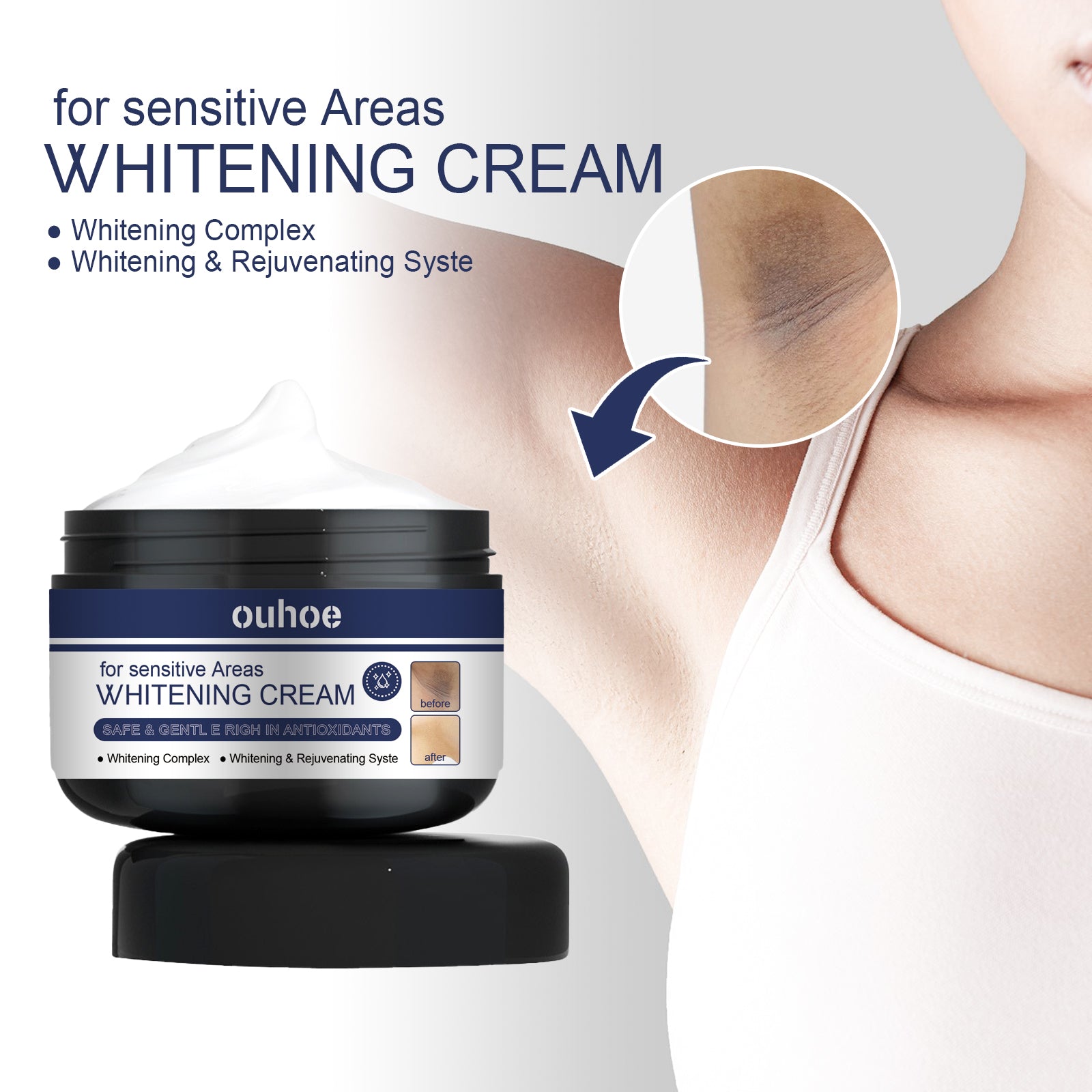 Underarm Care Cream – Lightening Knee, Elbow & Dark Spot Moisturizing - Icon Her