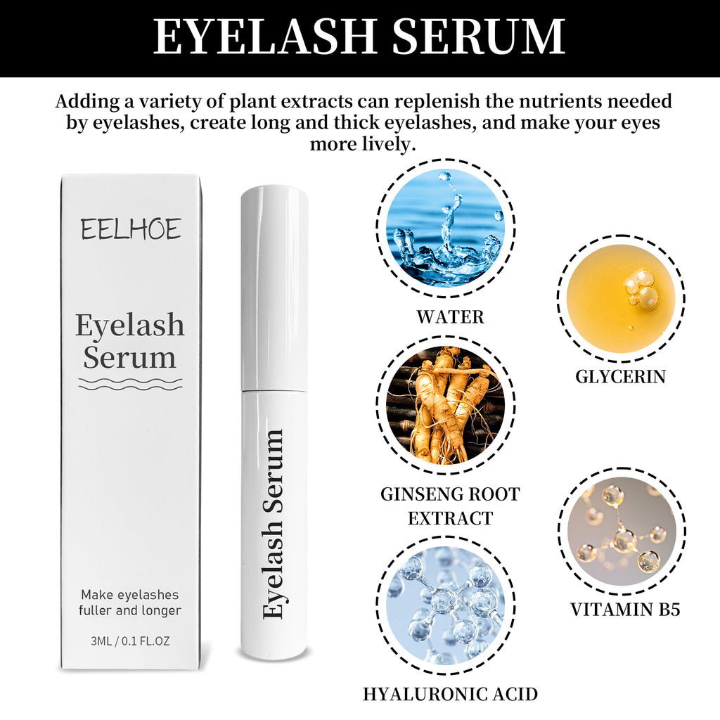 Eyelash Serum – Natural, Black, Thick & Curling Lash Beauty Treatment - Icon Her