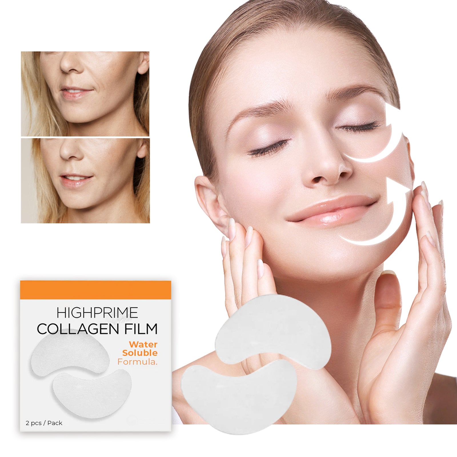 Collagen Water-Soluble Eye Mask - Hydrating & Firming Eye Patches - Icon Her