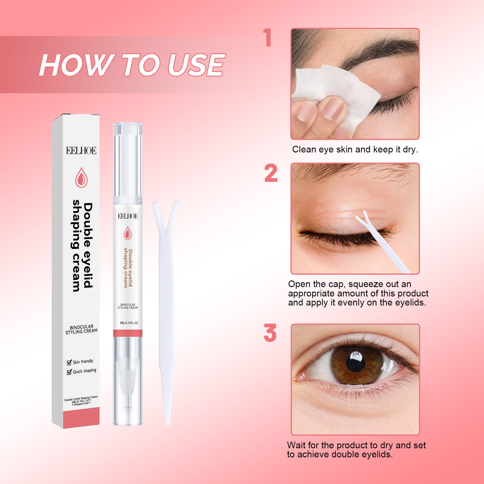 Double Eyelid Cream – Long-Lasting, Natural, Invisible & Instant Dry - Icon Her