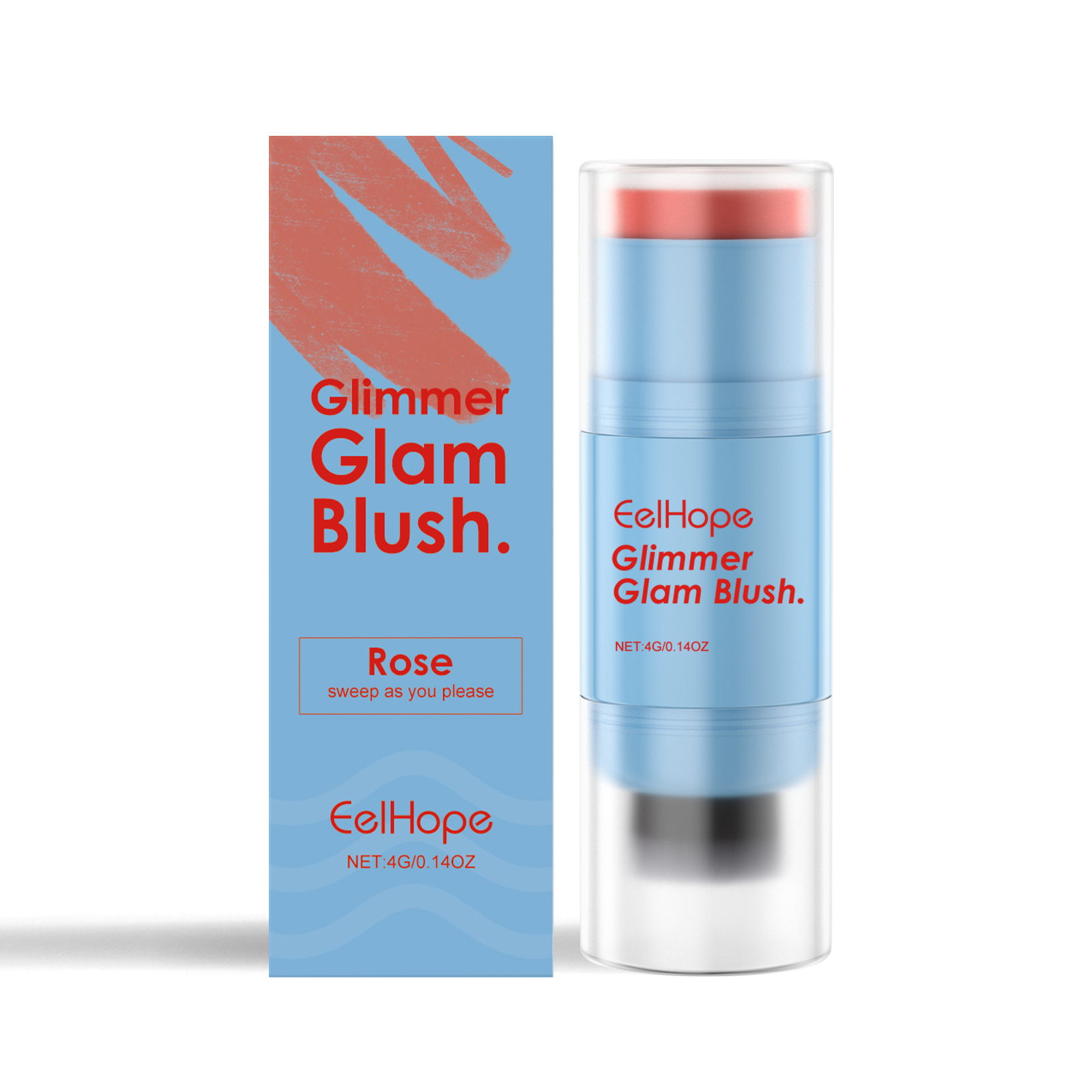 Double-Ended Cream Blush Stick - Hydrating & Multi-Purpose Color Stick - Icon Her