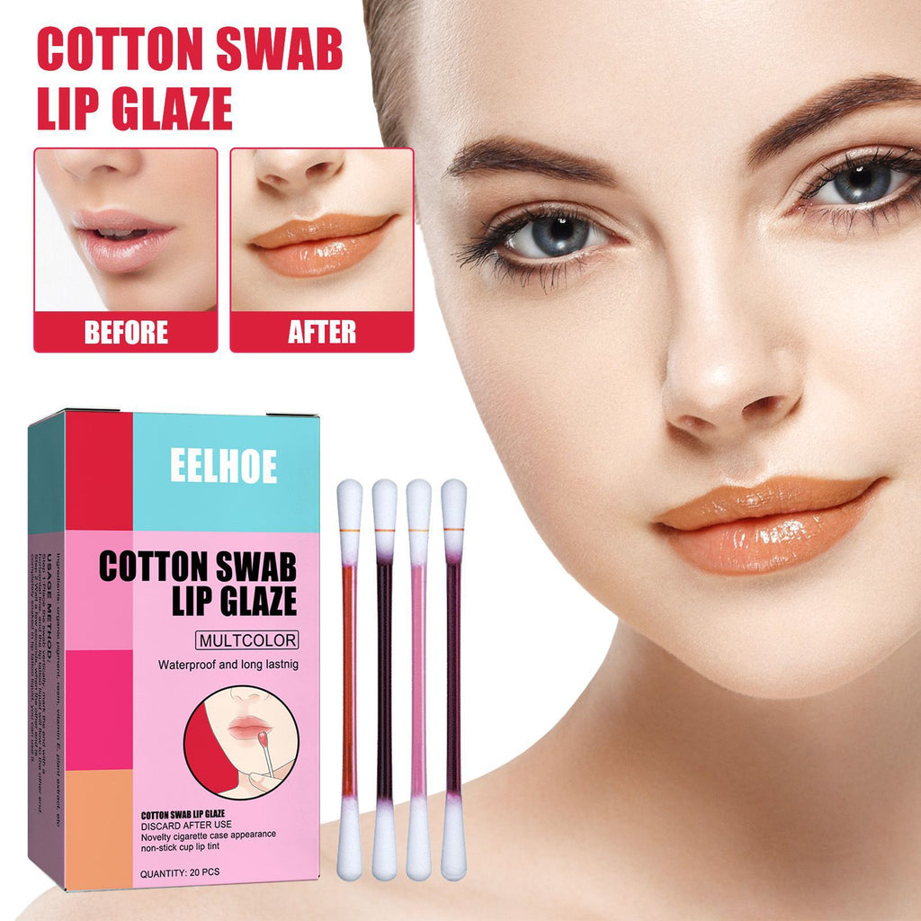 Cotton Swab Lipstick – Portable, Non-Stick Cup & Moisturizing Lip Glaze - Icon Her