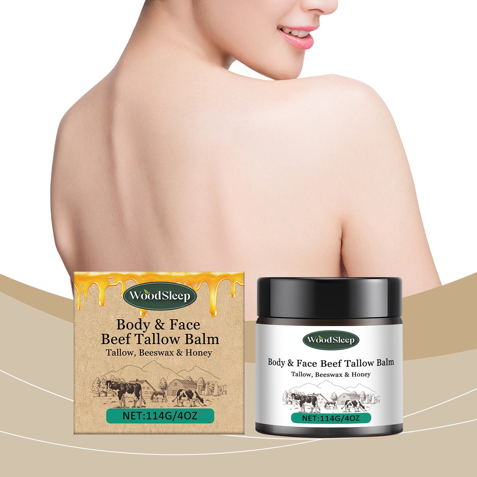 Beef Tallow Face & Body Balm - Deeply Moisturizing & Nourishing Skin Balm - Icon Her