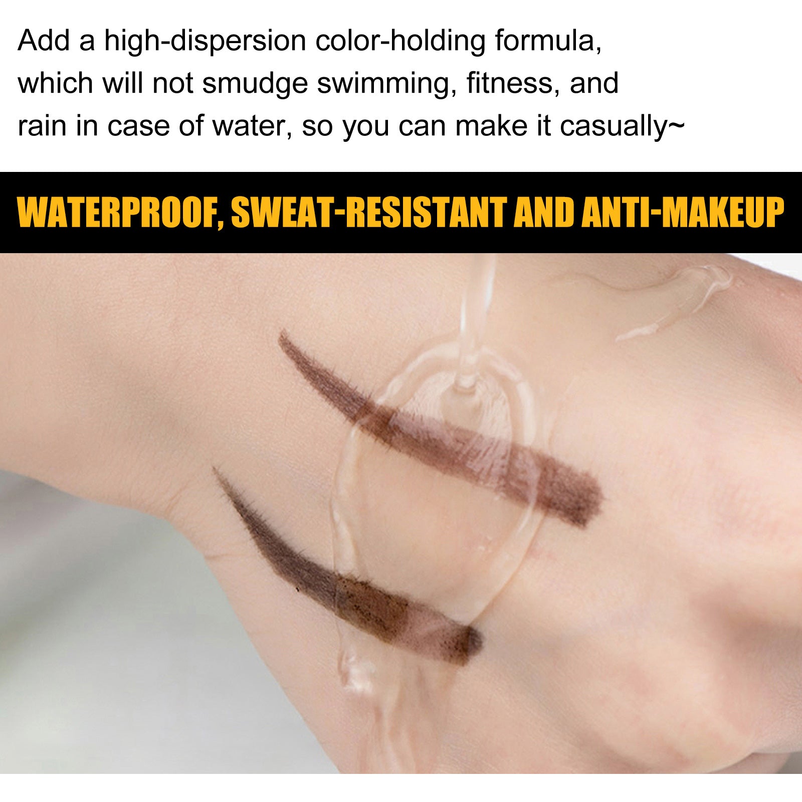 Black Eyebrow Dye Cream – Waterproof, Non-Smudge & Natural 3D Brows - Icon Her