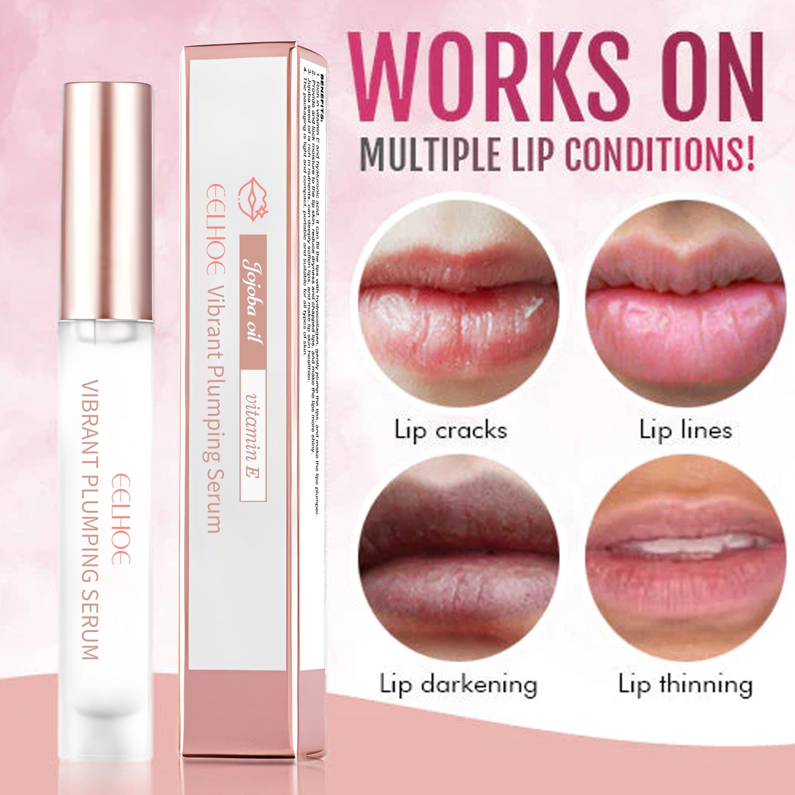 Lip Plumping Treatment – Anti-Dry, Fades Lip Lines & Deep Moisturizing - Icon Her