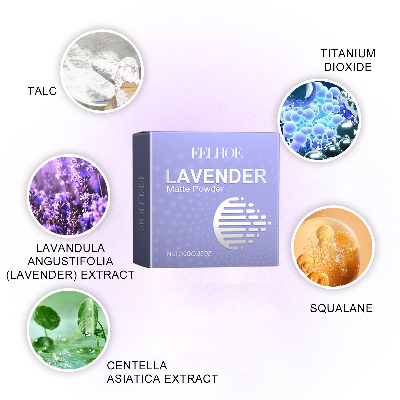 Lavender Matte Compact Powder – Natural, Concealing & Long-Lasting Makeup - Icon Her