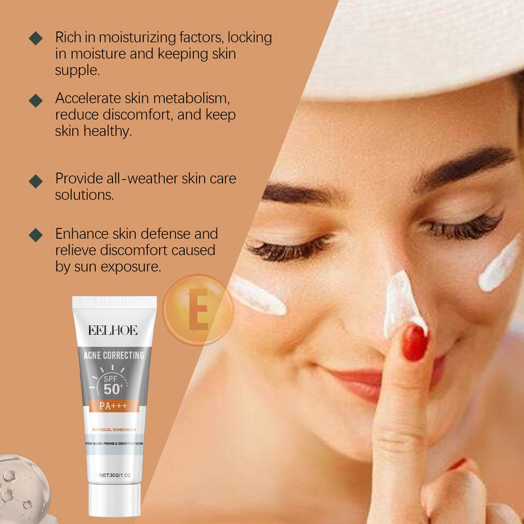 SPF 50+ Sunscreen For Acne Prone Skin – Hydrating, Nourishing & Moisturizing Facial SPF - Icon Her