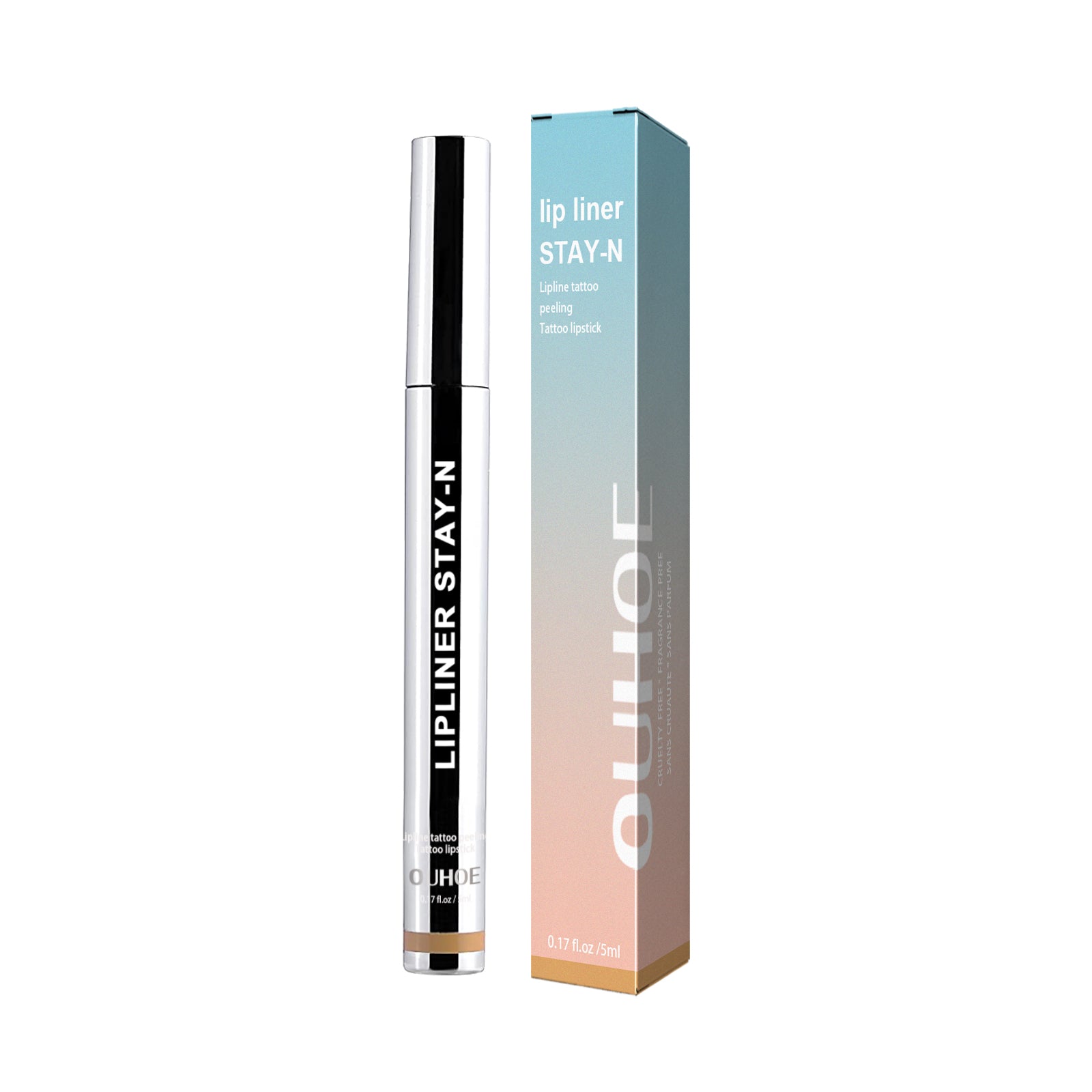 Peel-Off Lip Liner (Light Brown) – Plumping, Long-Lasting & No Smudge - Icon Her