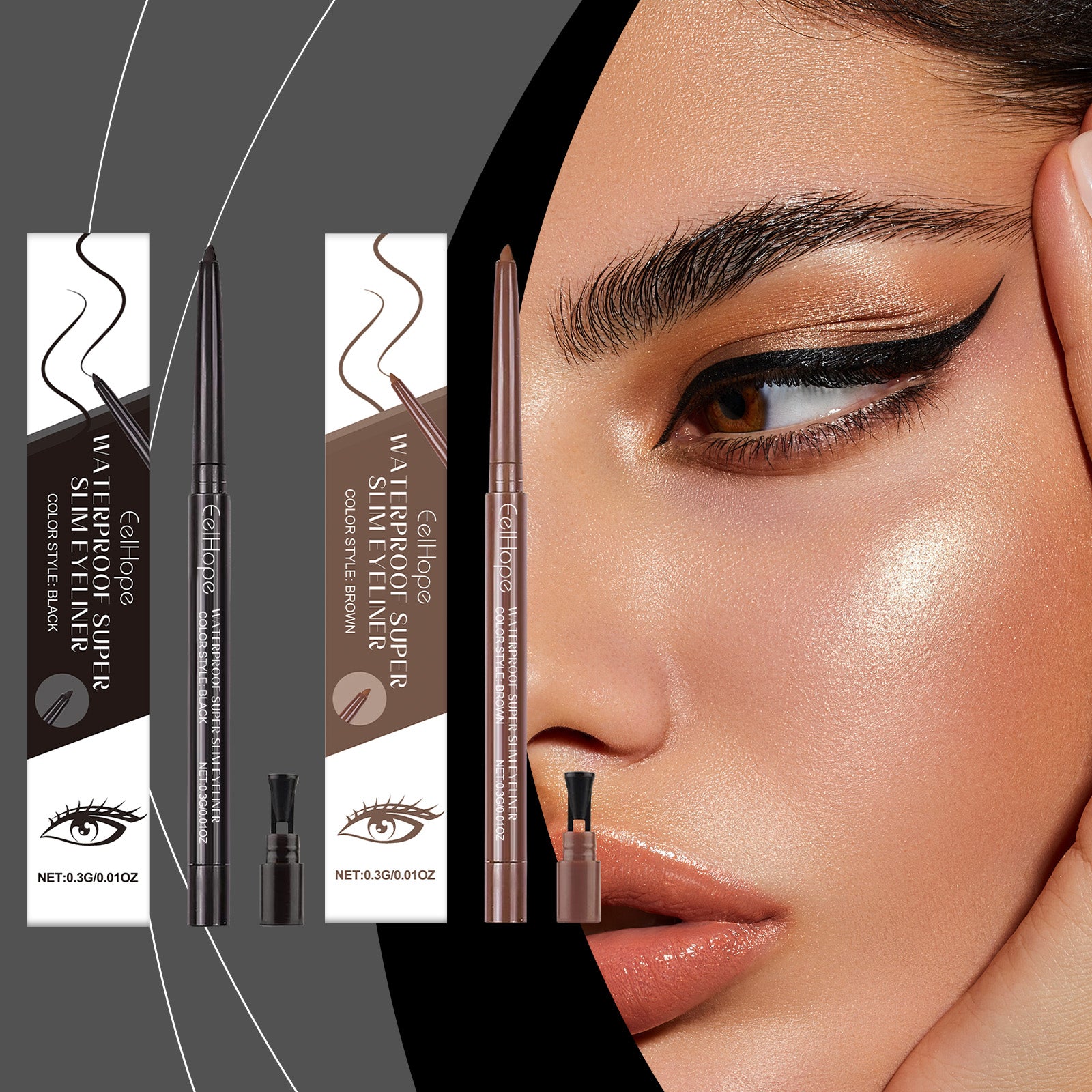 Waterproof Eyeliner – Long-Lasting, Non-Fading & Smooth Eye Makeup - Icon Her