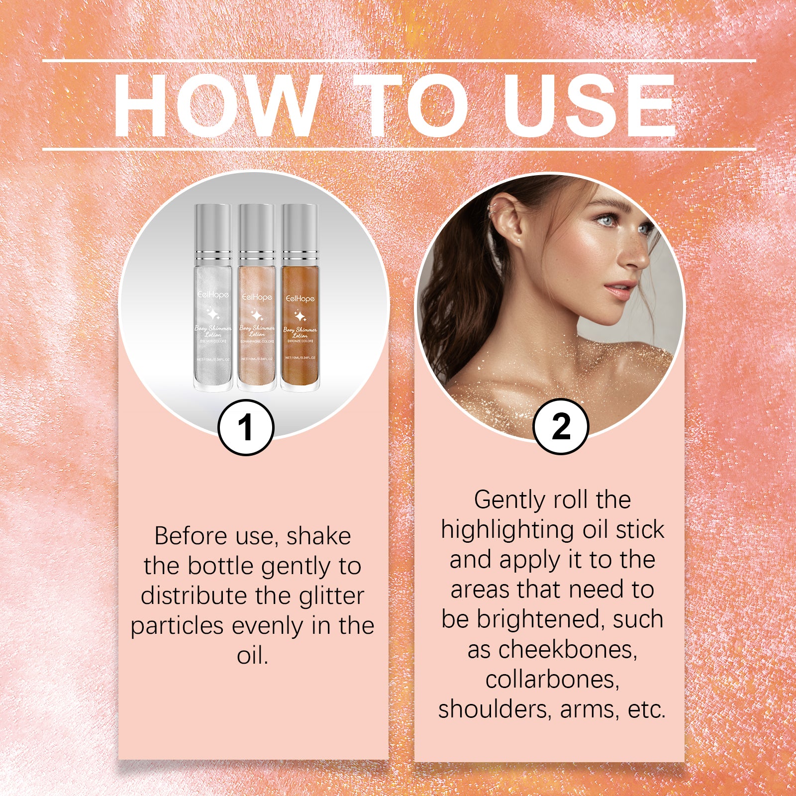 Face Highlight Oil Stick Set – Party Glow, Fluorescent & Liquid Highlighter - Icon Her