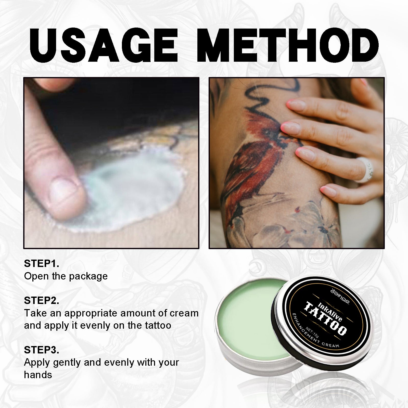 Tattoo Repair & Color Fixing Cream - Hydrating Skin Care - Icon Her