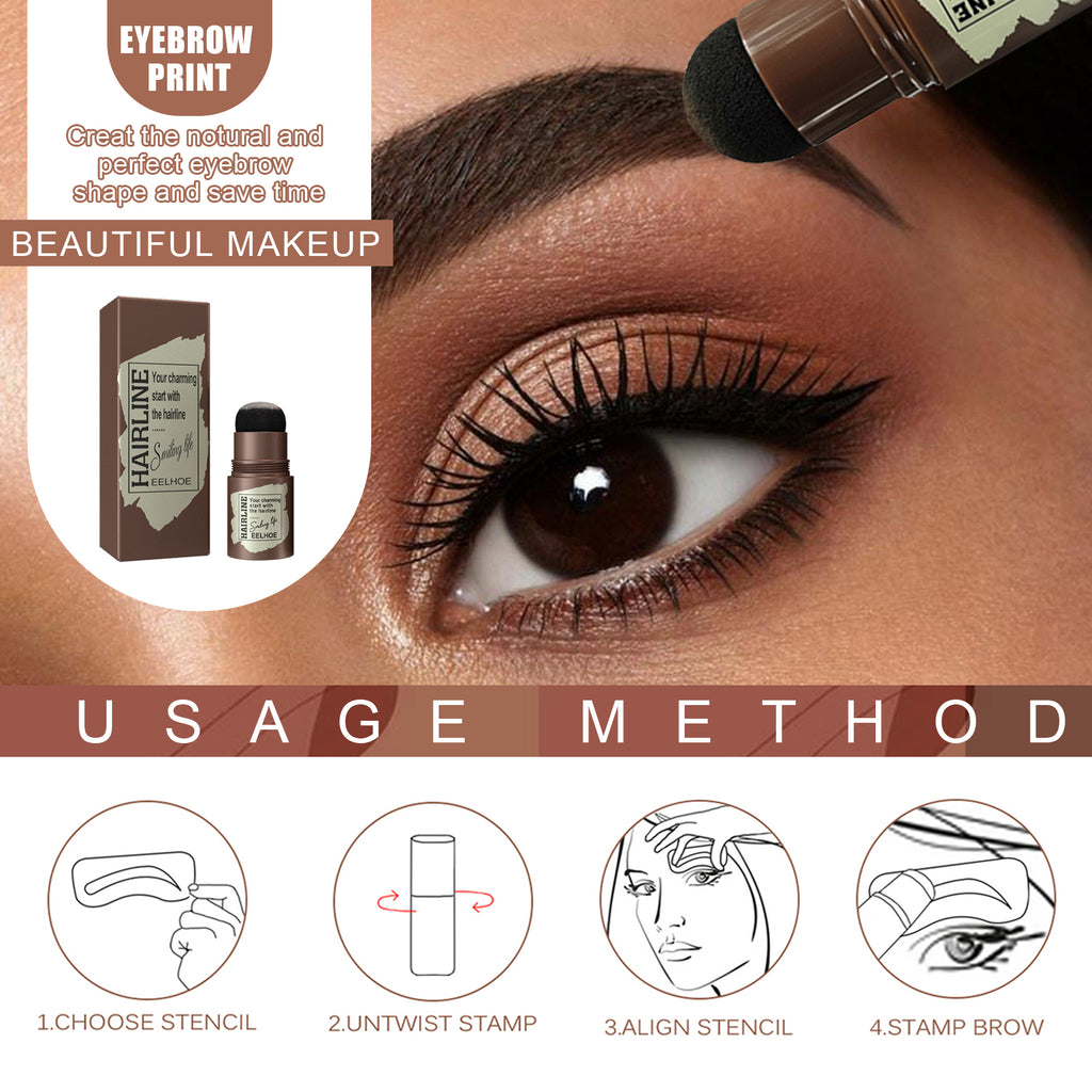 Eyebrow & Hairline Stamp (Black) – Natural, Lazy & Quick Brow Makeup - Icon Her