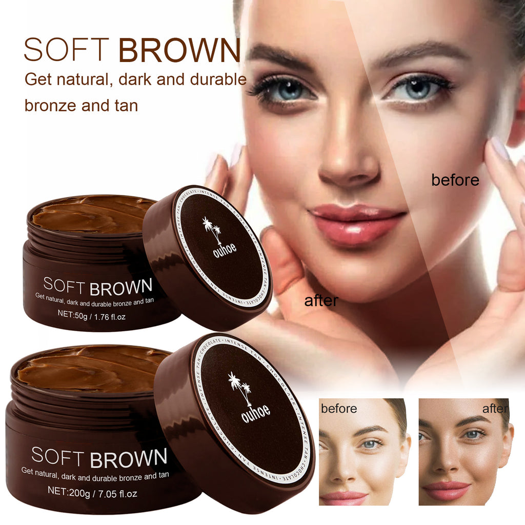 Soft Brown Tanning Cream - Summer Seaside Dark Tan Moisturizing Cream - Icon Her