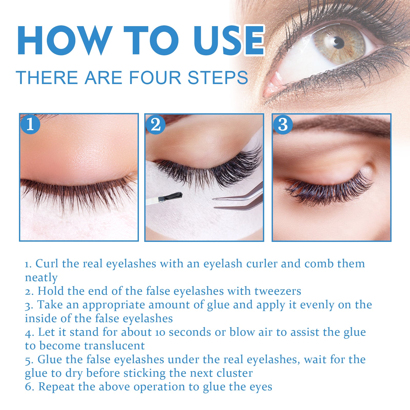 False Eyelash Glue – Lightweight, Self-Adhesive & Gentle Non-Irritating - Icon Her