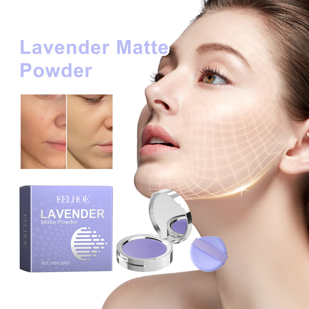 Lavender Matte Compact Powder – Natural, Concealing & Long-Lasting Makeup - Icon Her