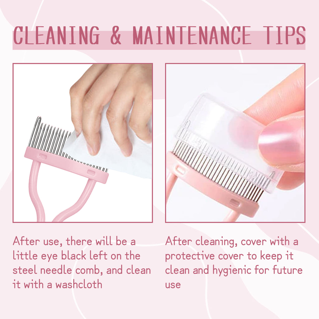 Eyelash Separator Comb & Defining Brush - Anti-Clumping Lash Filter Tool - Icon Her