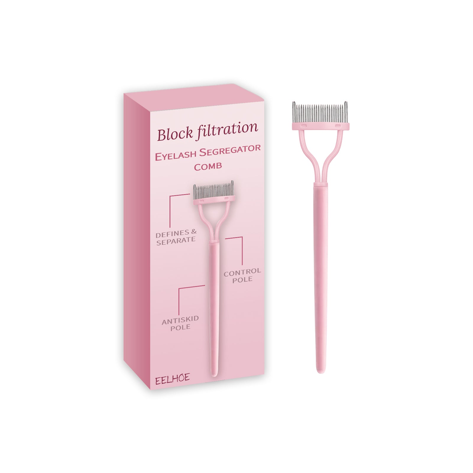 Eyelash Separator Comb & Defining Brush - Anti-Clumping Lash Filter Tool - Icon Her