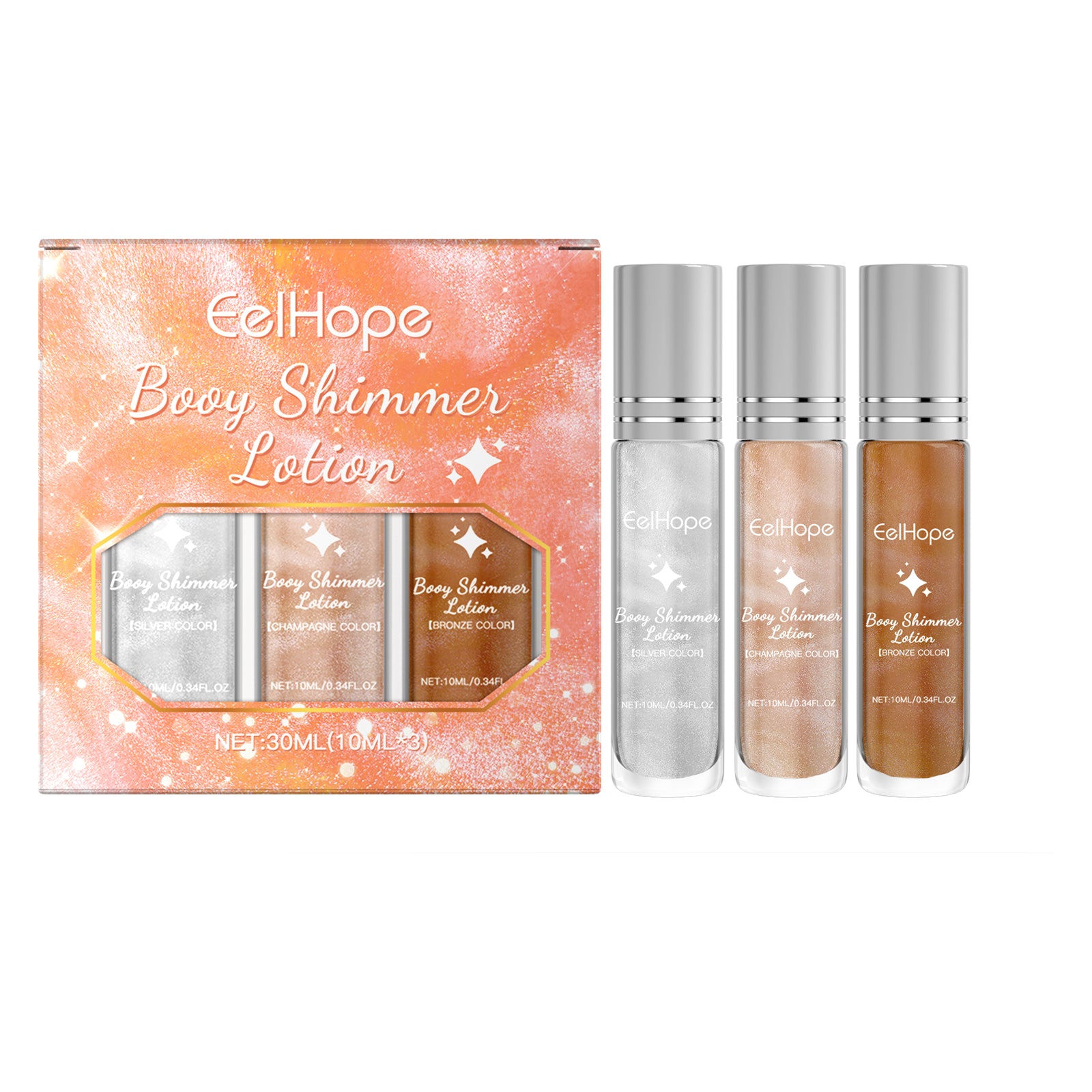 Face Highlight Oil Stick Set – Party Glow, Fluorescent & Liquid Highlighter - Icon Her