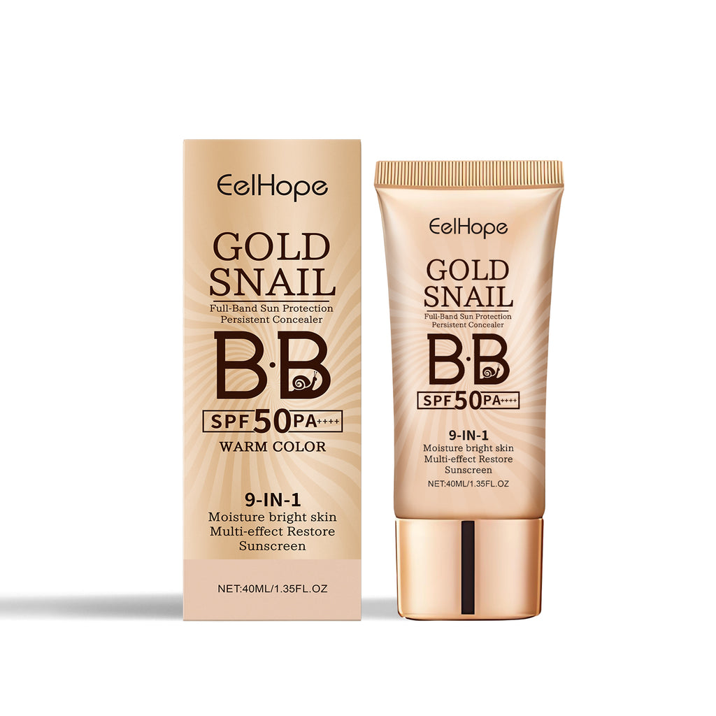 Gold Snail Protective BB Cream - Moisturizing & Waterproof Concealer Base - Icon Her