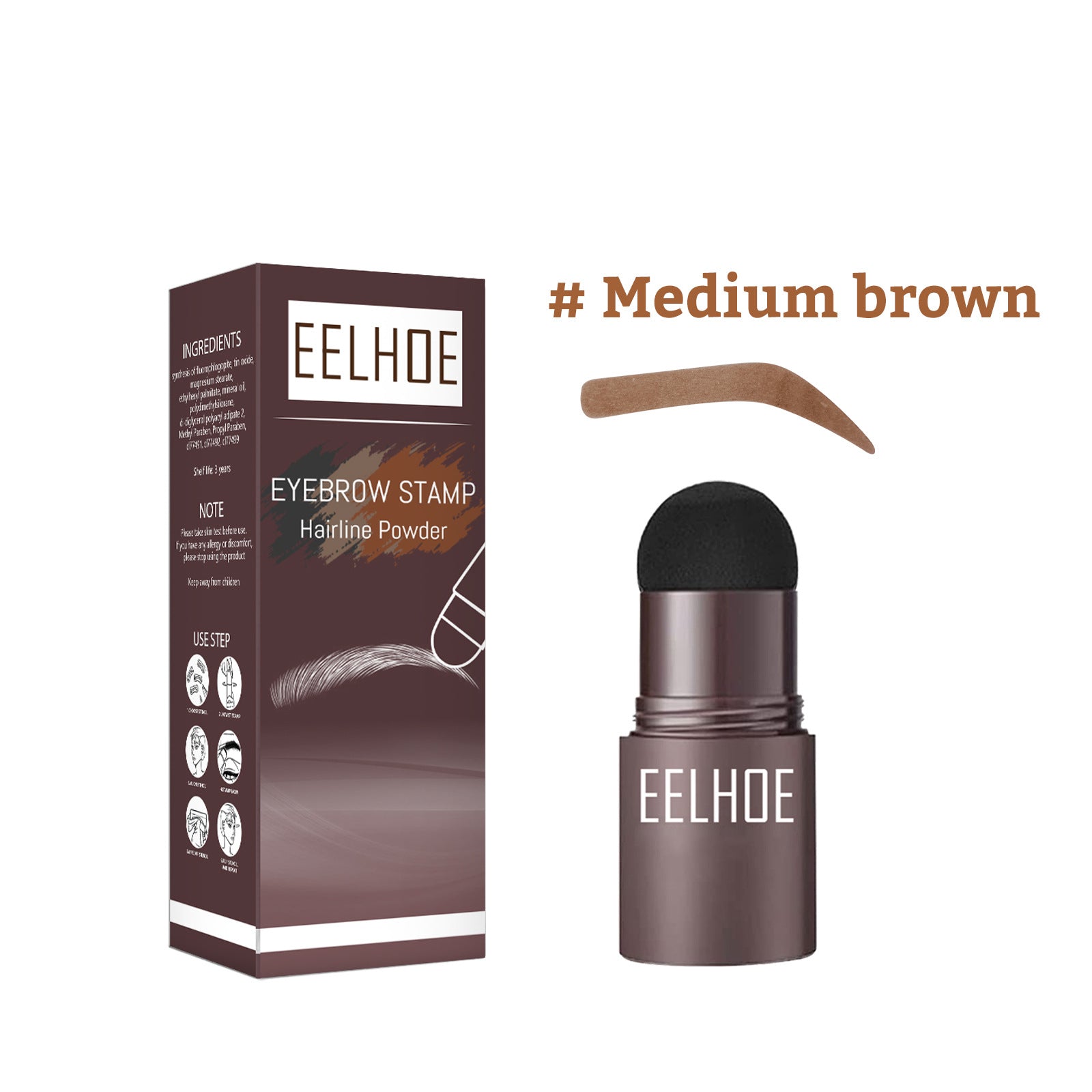 Eyebrow Stamp – Lazy Brow Filler, Waterproof & Natural Hairline Powder - Icon Her