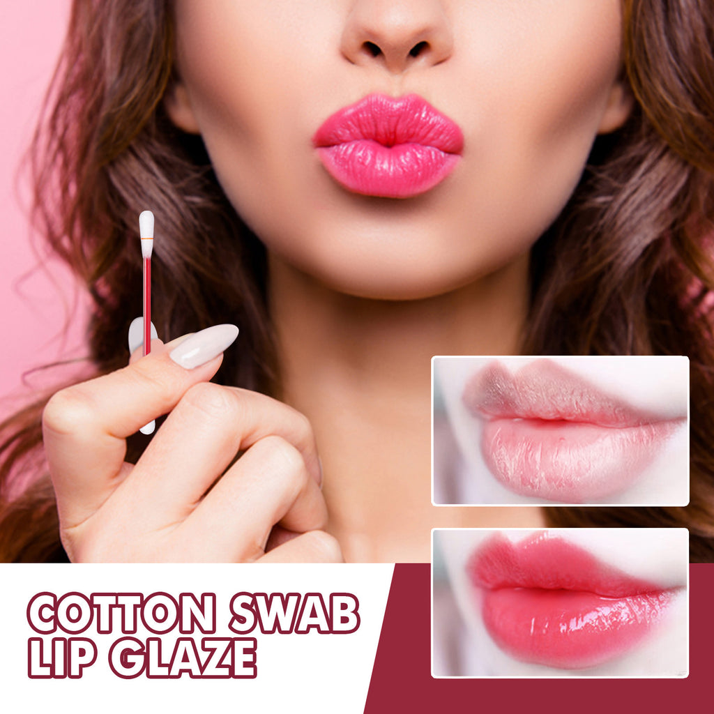 Cotton Swab Lipstick – Portable, Non-Stick Cup & Moisturizing Lip Glaze - Icon Her