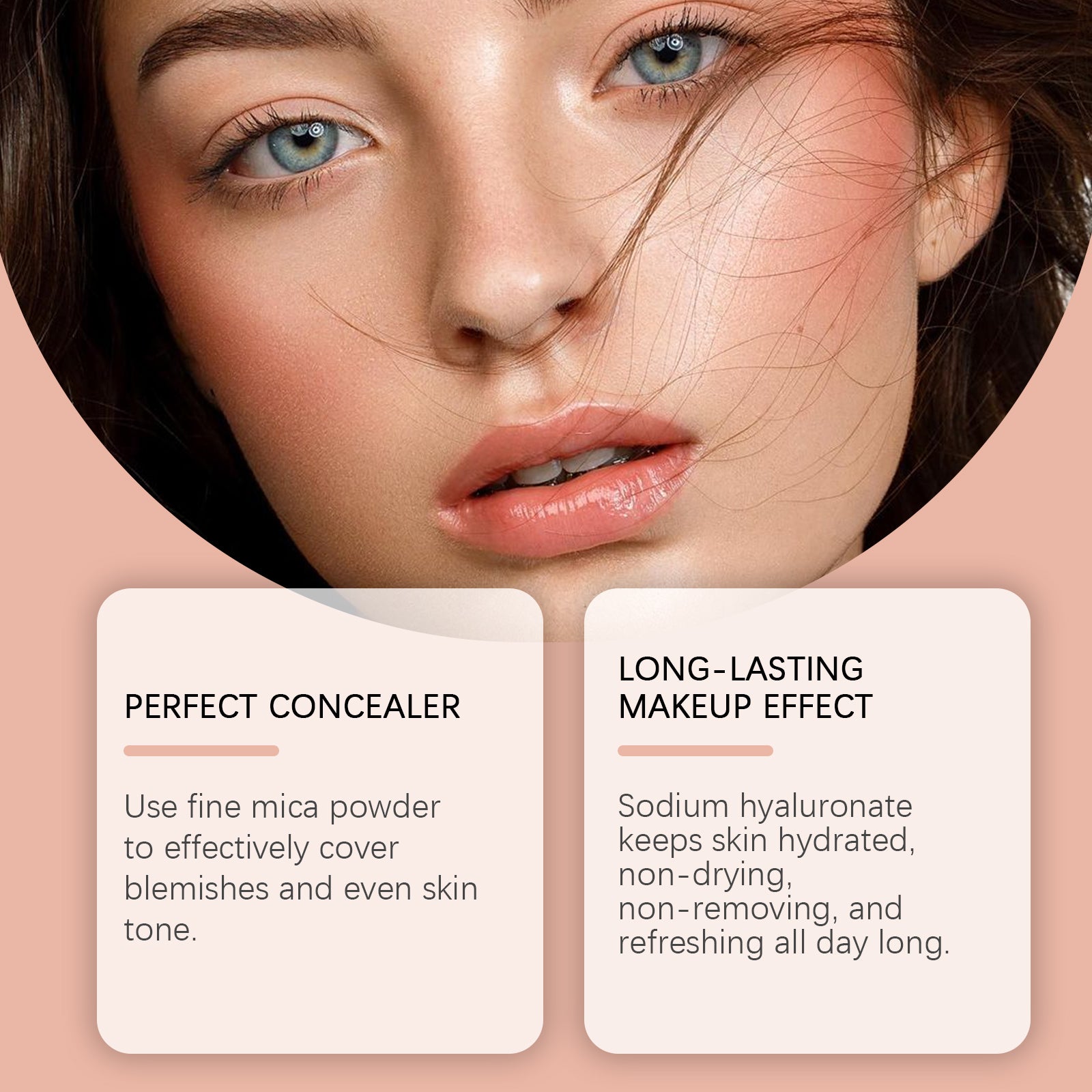 Compact Air Cushion Foundation (Natural Shade) - Lightweight Concealer & Moisture Base - Icon Her