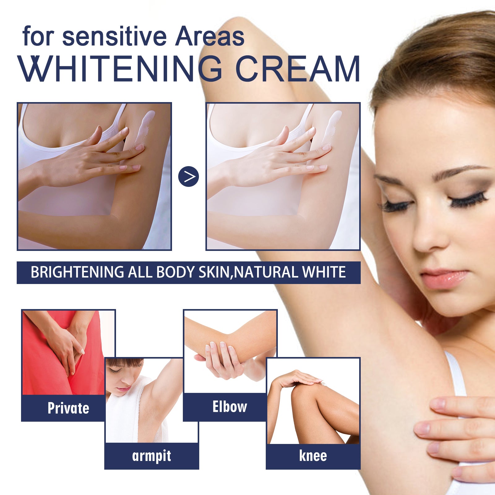 Underarm Care Cream – Lightening Knee, Elbow & Dark Spot Moisturizing - Icon Her