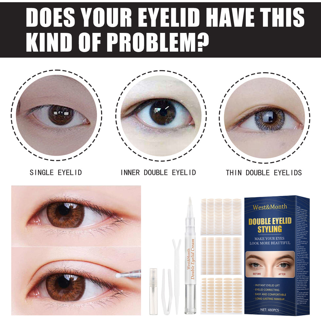 Double Eyelid Lace Tape – Invisible, Glue-Free & Water-Activated Styling - Icon Her