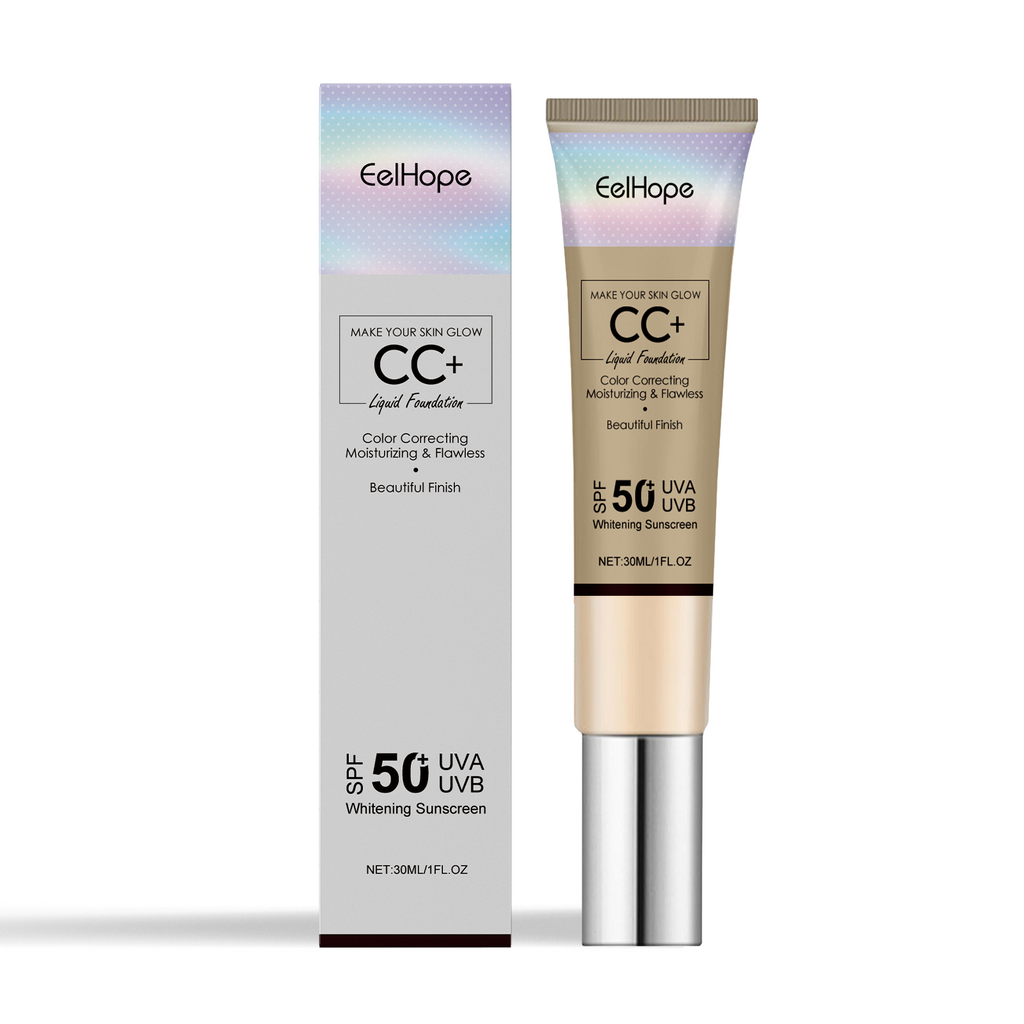 Natural Brightening CC Cream - Hydrating & Color Correcting Tone-Up Base - Icon Her