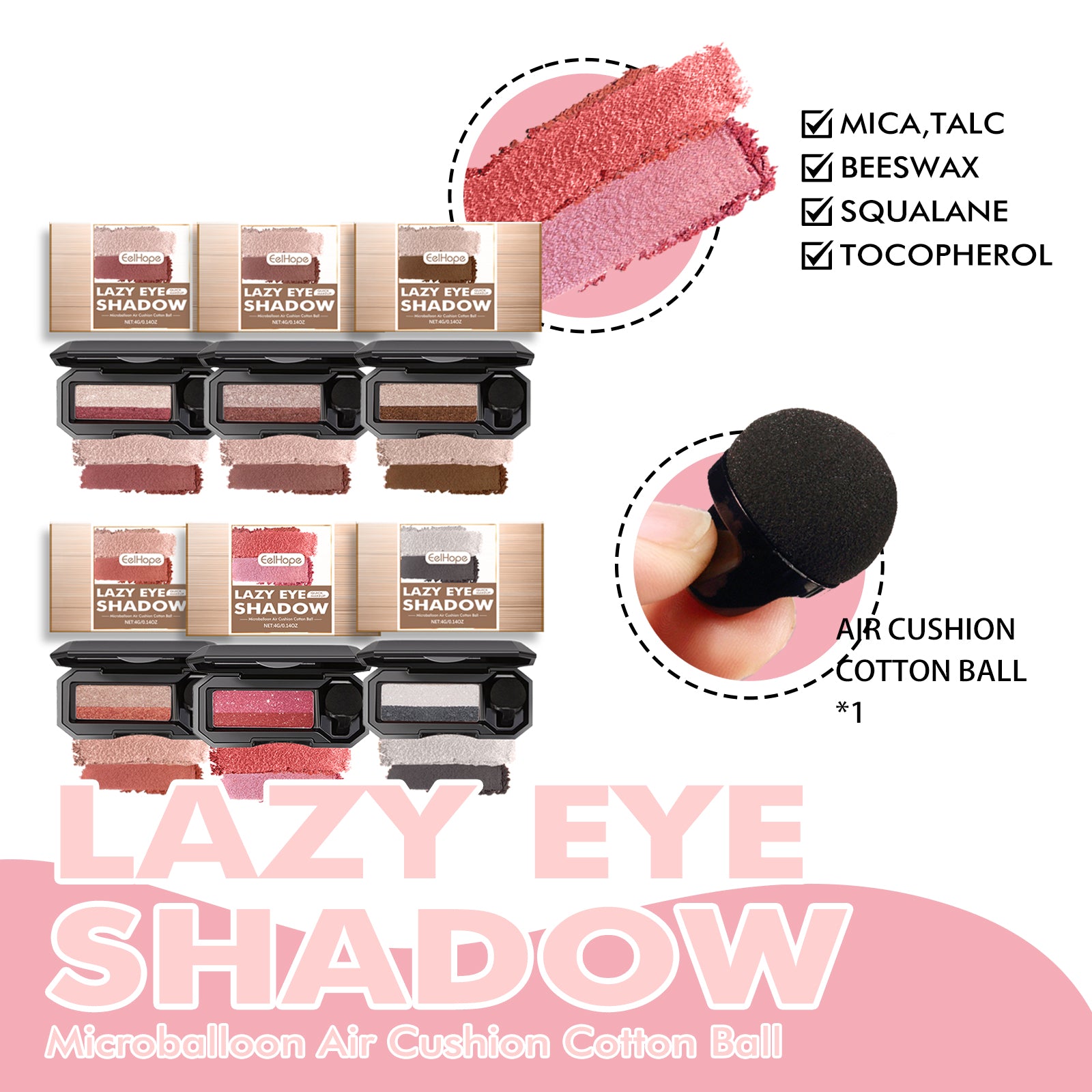 Lazy Eyeshadow – Pearlescent, Matte & Glitter Daily Makeup for Beginners - Icon Her