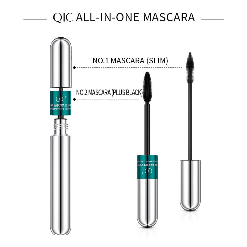 QIC 4D Double-Head Mascara – Waterproof, Curling & Lengthening - Icon Her