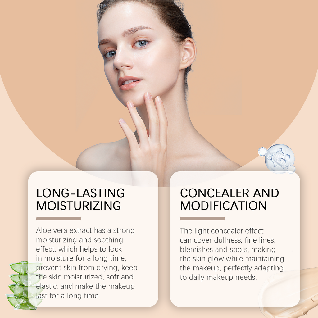 Moisturizing Concealer Foundation – Matte, Brightening & Nourishing Skin - Icon Her