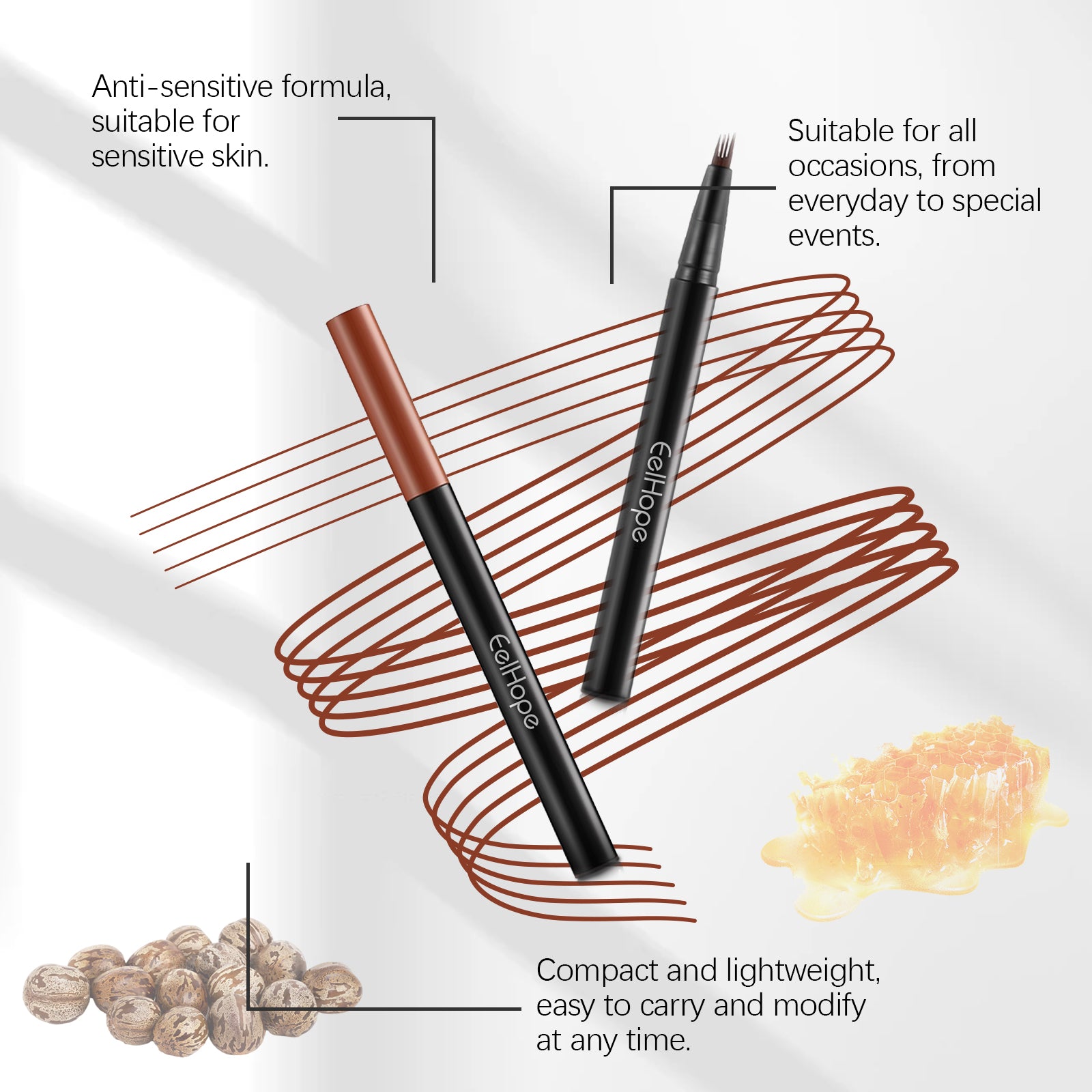 4-Claw Eyebrow Pencil – Natural Shaping, Non-Smudge & Easy to Use - Icon Her